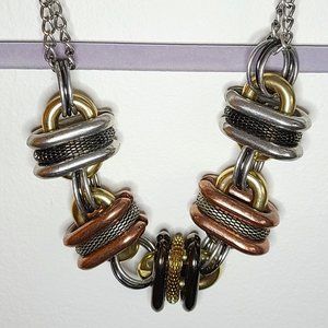 2 for $10 -or- 5 for $20 | BN Mixed Metal Chunky Link Necklace